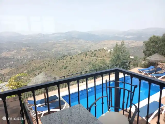 Zwembad vanaf Terrace